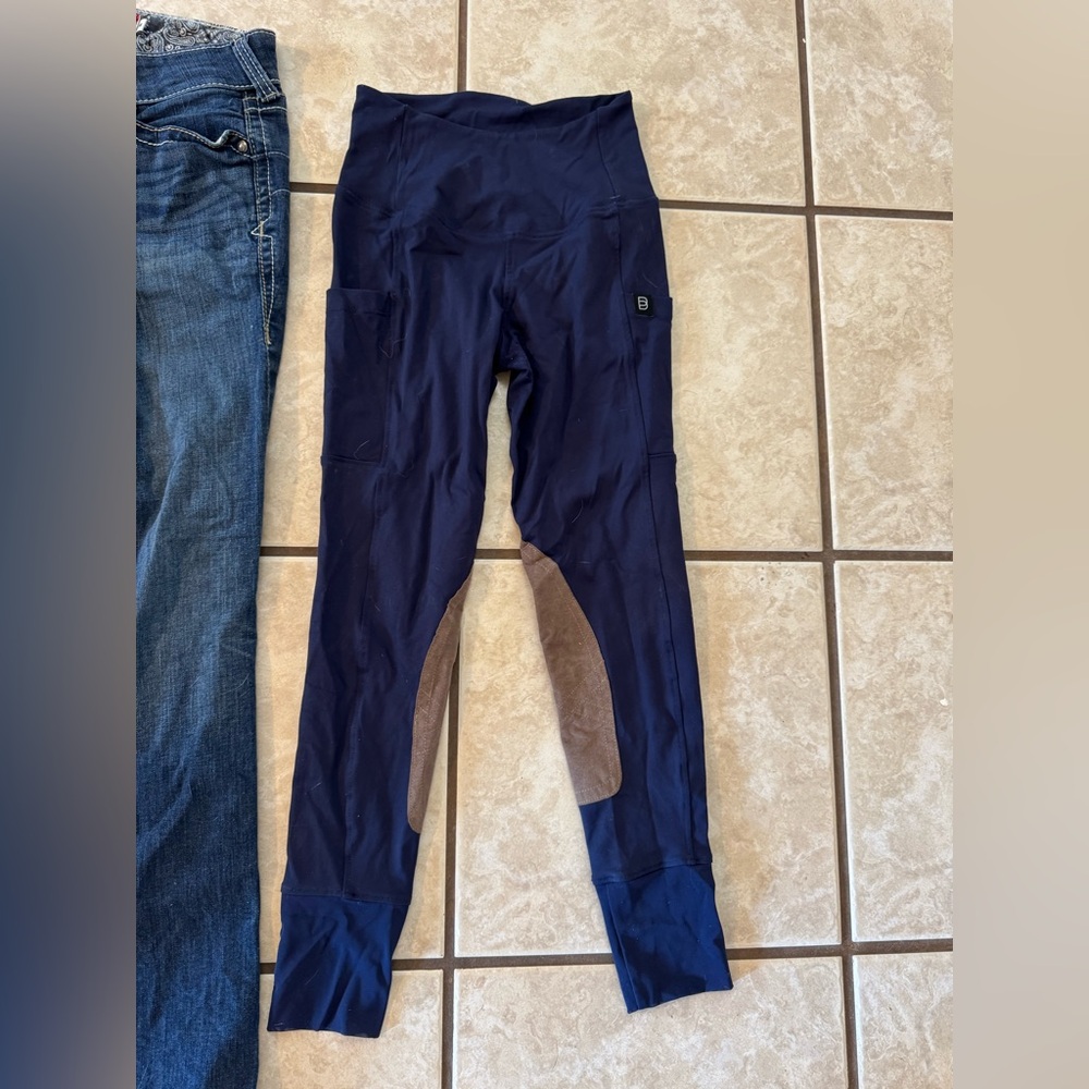 Navy Blue Botori Riding Tights
